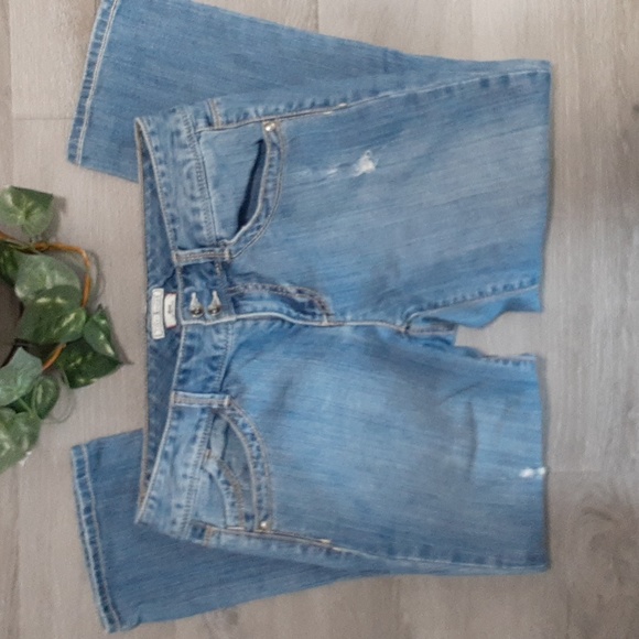 Tommy Hilfiger Low Rise Crop Distressed Jeans - Picture 12 of 13